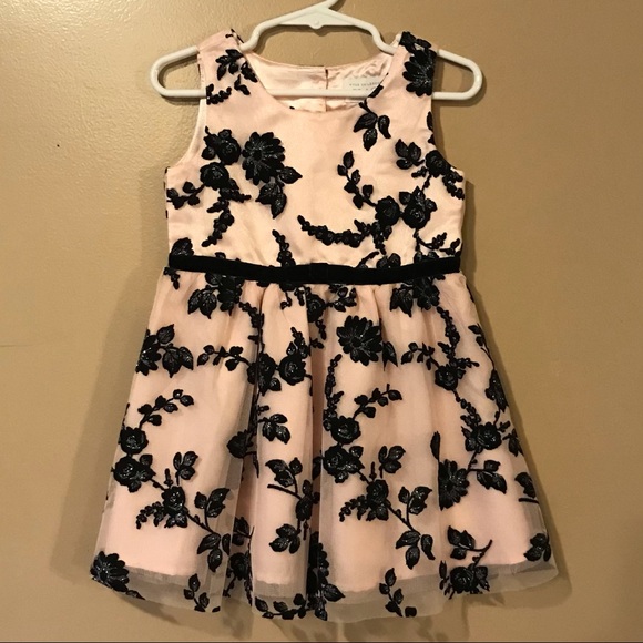 3T Tulle dress, The Children’s Place, Pale pink with black/silver flowers